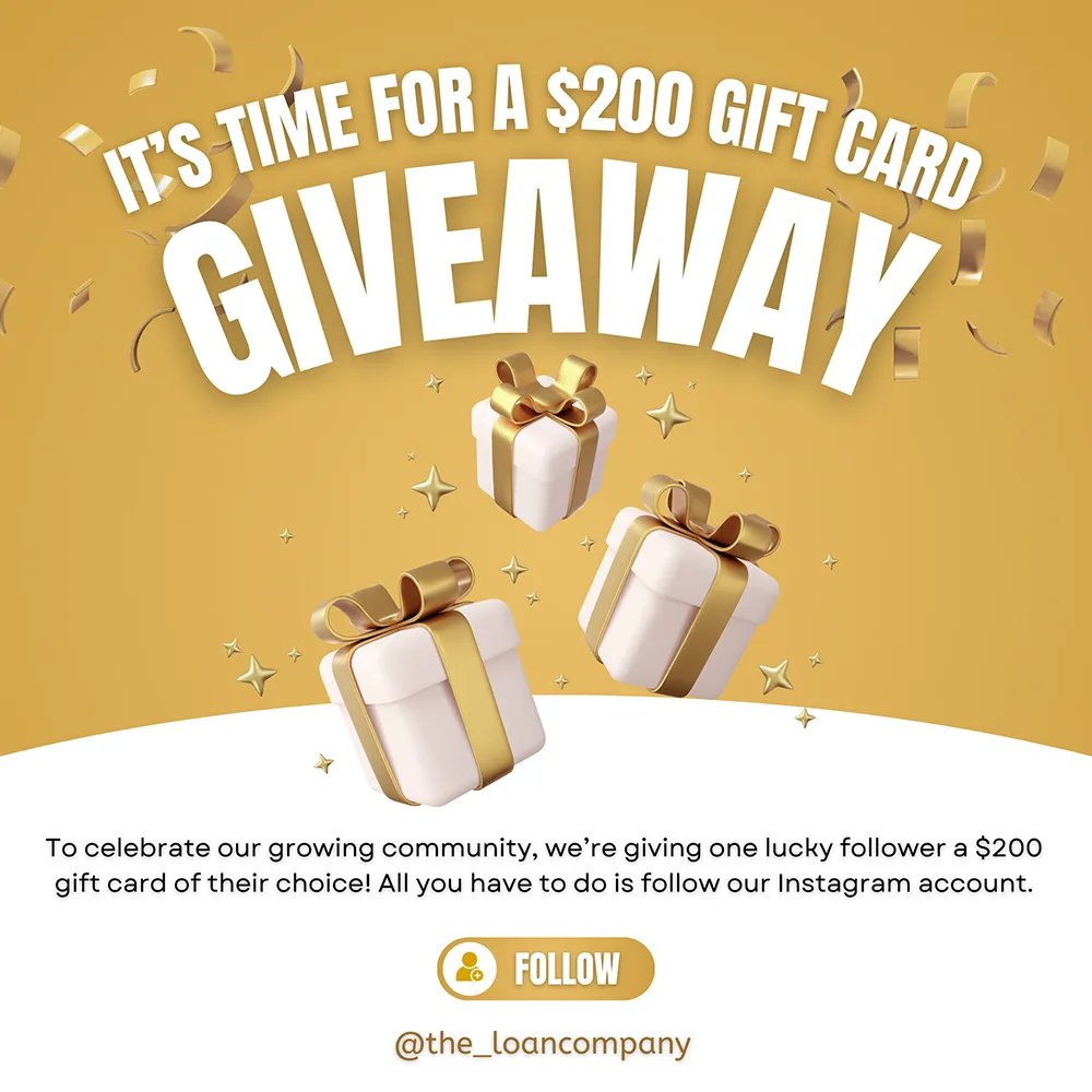 The Loan Company Instagram Giveaway – Terms & Conditions